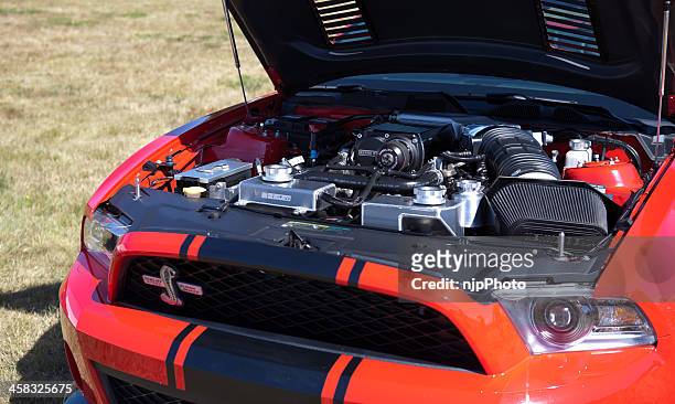 red shelby cobra mustang - ford cobra stock pictures, royalty-free photos & images