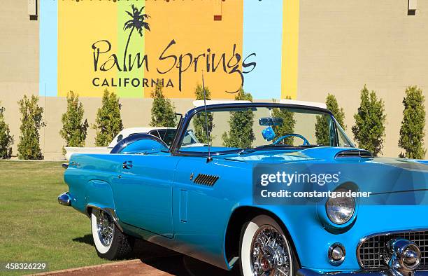 palm springs reconnects with it's past - downtown palm springs stock pictures, royalty-free photos & images