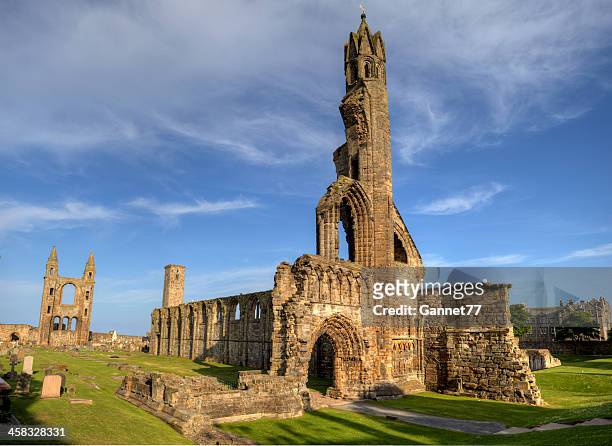 遺跡、セントアンドリュース大聖堂、スコットランド - st andrews scotland ストックフォトと画像