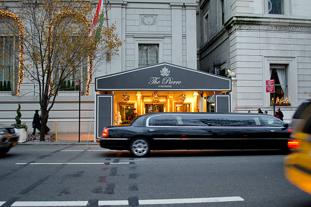 the pierre, a taj hotel, upper east side, manhattan - limo service stock pictures, royalty-free photos & images