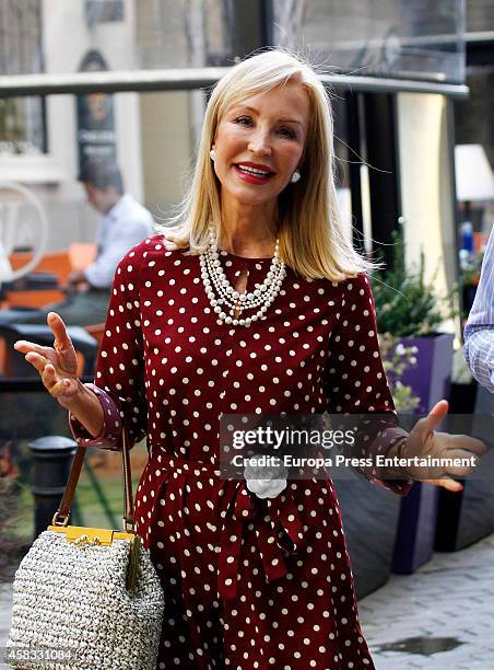 Carmen Lomana is seen on October 21, 2014 in Madrid, Spain.