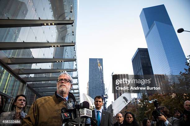 Patrick Foye, Executive Director of the Port Authority of New York and New Jersey, speaks at a press conference announcing the opening of One World...