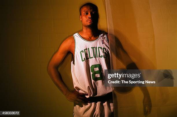 Antoine Walker of the Boston Celtics poses for a photo on December 1, 1997 in Boston Massachussettes.