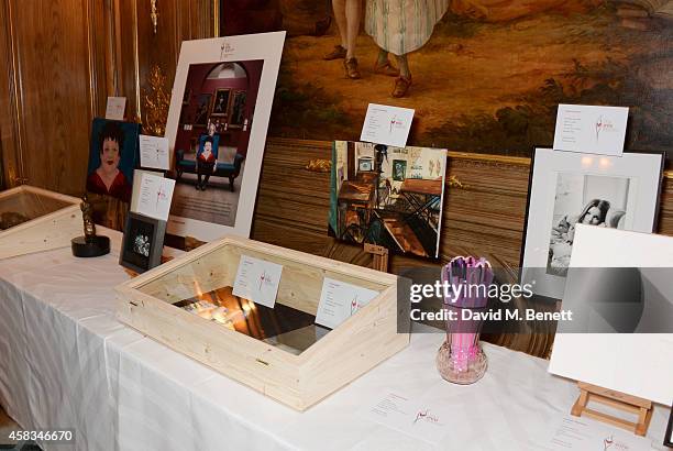 General view of the atmosphere at a fundraising event for The Eve Appeal at Claridge's Hotel on November 3, 2014 in London, England.