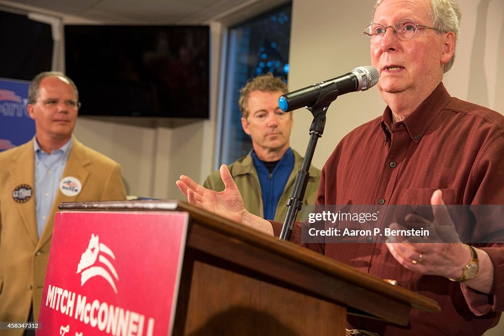 Mitch McConnell Campaigns Across Kentucky 1 Day Before Midterm Election