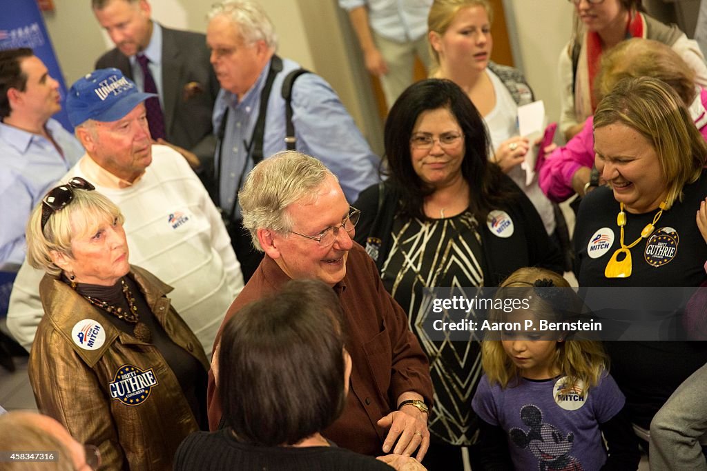 Mitch McConnell Campaigns Across Kentucky 1 Day Before Midterm Election