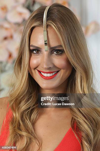 Laura Dundovic at the Myer Marquee on Melbourne Cup Day at Flemington Racecourse on November 4, 2014 in Melbourne, Australia.