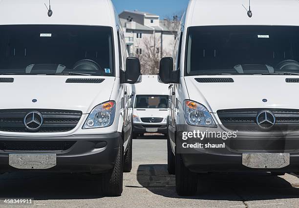 mercedes benz sprinter vans - mercedes benz stock pictures, royalty-free photos & images