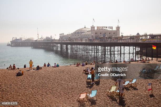 brighton pier. england - brighton beach stock pictures, royalty-free photos & images