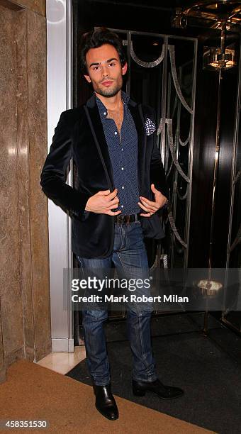 Mark-Francis Vandelli at Claridges Hotel on November 3, 2014 in London, England.
