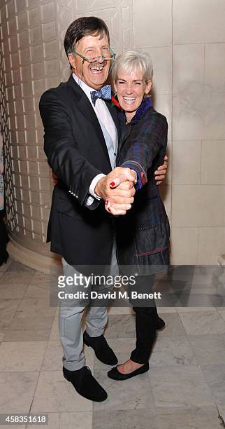 Tim Wonnacott and Judy Murray attends an after party following the press night performance of "Dance 'Til Dawn" at The The Waldorf Hilton Hotel on...