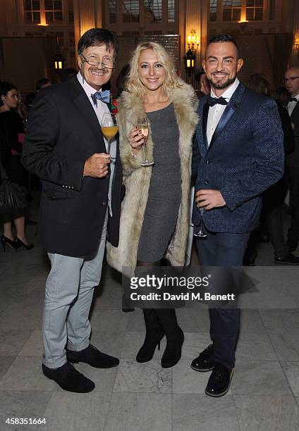 Tim Wonnacott, Ali Bastian and Robin Windsor attends an after party following the press night performance of "Dance 'Til Dawn" at The The Waldorf...