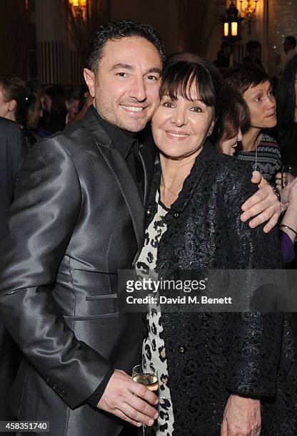 Vincent Simone and Arlene Phillips attends an after party following the press night performance of "Dance 'Til Dawn" at The The Waldorf Hilton Hotel...