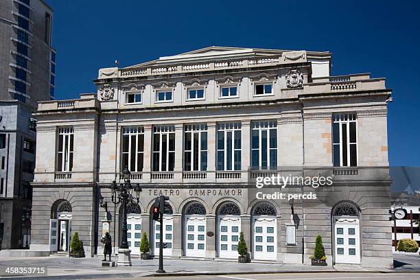 teatro campoamor, oviedo. - oviedo fotografías e imágenes de stock