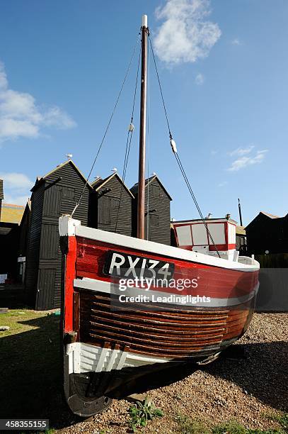 fishing boat at hastings - hastings 個照片及圖片檔