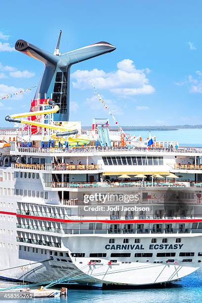 carnival cruise ship docked in port canaveral, florida - carnival cruise 個照片及圖片檔