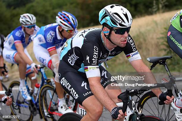 Mark Cavendish of Great Britain riding for Etixx-QuickStep rides in the group at the back of the race as they finished more than 15 minutes behind...