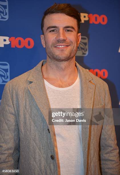 Recording Artist Sam Hunt arrives at the 52nd annual ASCAP Country Music awards at Music City Center on November 3, 2014 in Nashville, Tennessee.