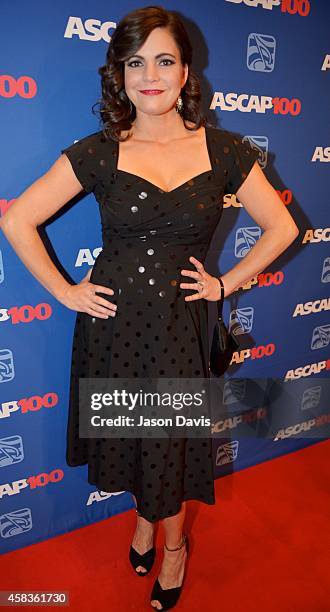 Recording Artist Angaleena Presley arrives at the 52nd annual ASCAP Country Music awards at Music City Center on November 3, 2014 in Nashville,...