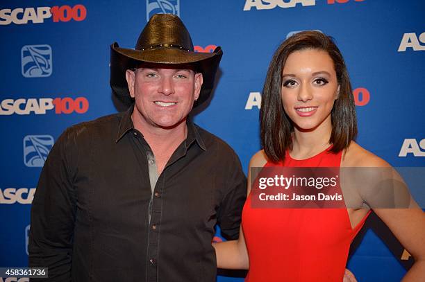 Recording Artist Keith Anderson arrives at the 52nd annual ASCAP Country Music awards at Music City Center on November 3, 2014 in Nashville,...