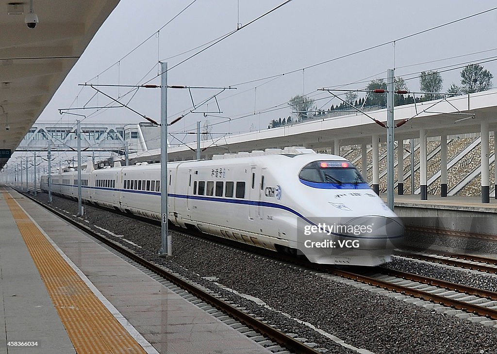 Bullet Train Pilot Runs On Interurban Railway