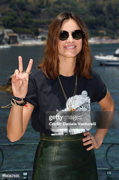 Actress Katarzyna Smutniak attends a press conference for Nastri D'Argento on July 2, 2016 in Taormina, Italy.