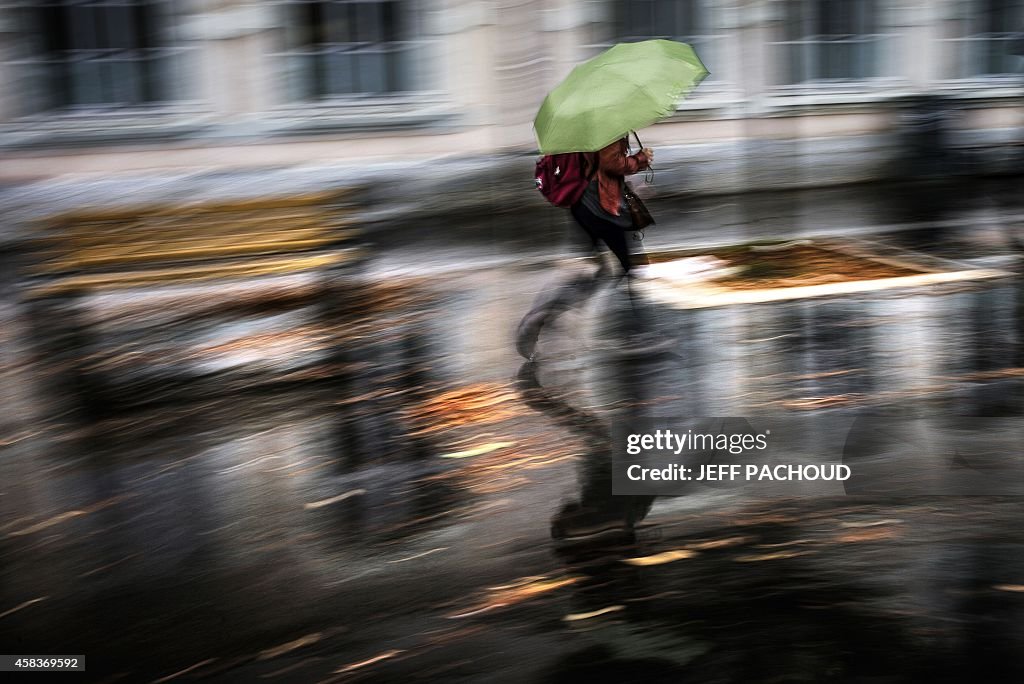 FRANCE-WEATHER-RAIN-FEATURE