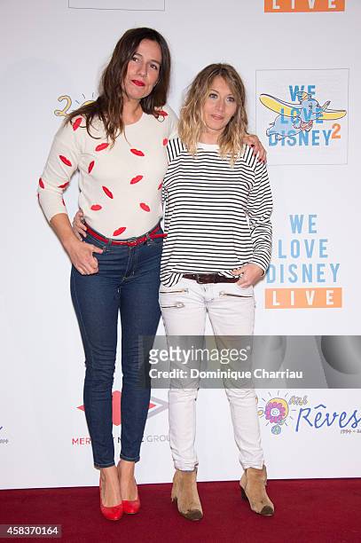 Zoe Felix and Coralie Clement attend 'WE Love Disney' Premiere To Benefit 'Reves Association' at Le Grand Rex on November 3, 2014 in Paris, France.