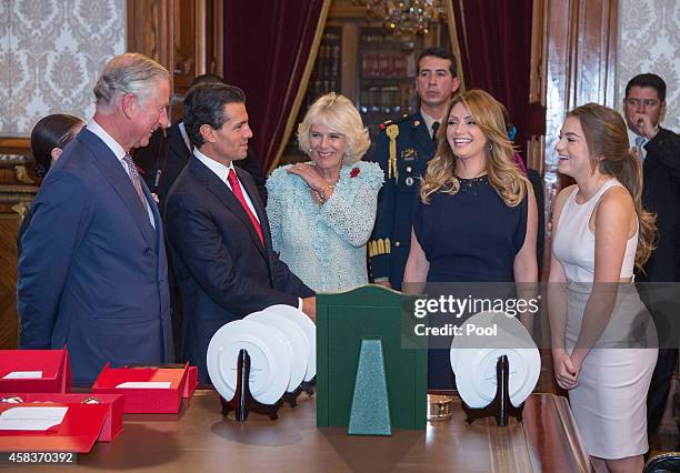 Prince Charles, Prince of Wales and Camilla, Duchess of Cornwall receive an official welcome from President Enrique Pena Nieto and the First Lady...