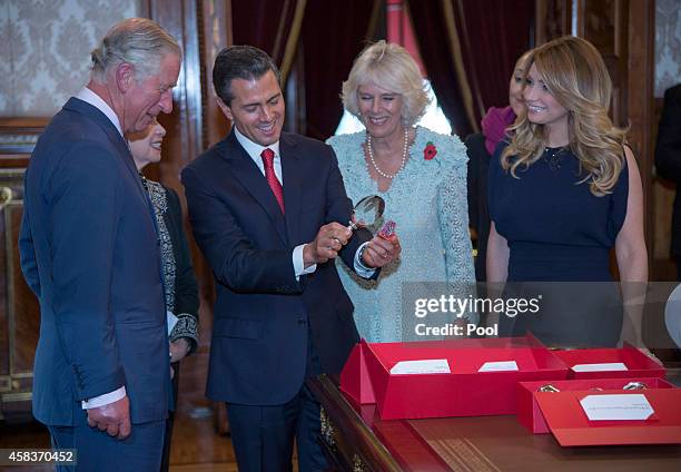 Prince Charles, Prince of Wales and Camilla, Duchess of Cornwall receive an official welcome from President Enrique Pena Nieto and the First Lady...