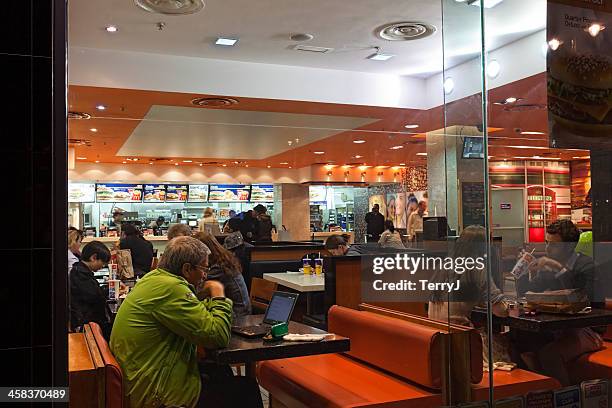 mcdonalds - macdonalds restaurant in london stock pictures, royalty-free photos & images