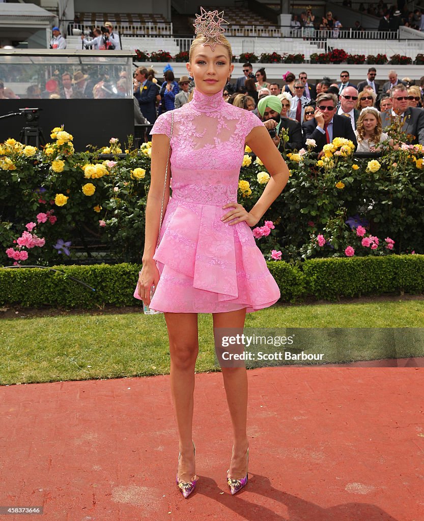 Celebrities Attend Melbourne Cup Day