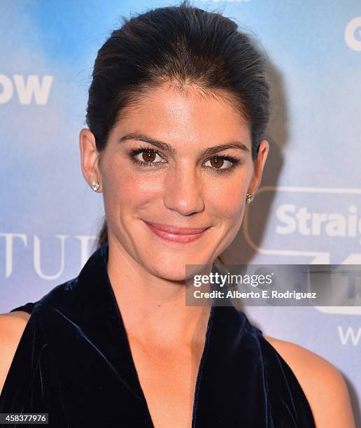 Actress Genevieve Padalecki attends the CW's Fan Party to Celebrate the 200th episode of "Supernatural" on November 3, 2014 in Los Angeles,...