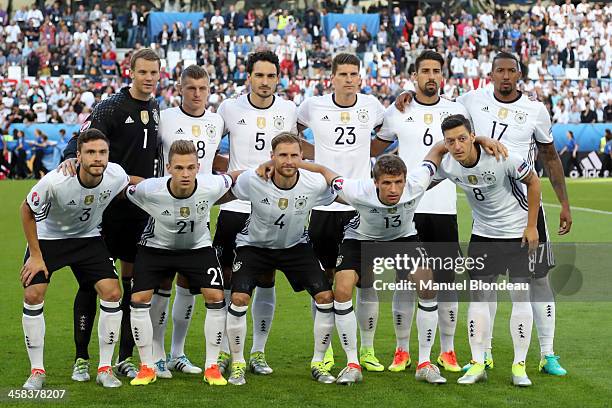Germany Team during the UEFA Euro 2016 Quater Final between Germany and Italy at Stade Matmut Atlantique on July 2, 2016 in Bordeaux, France.