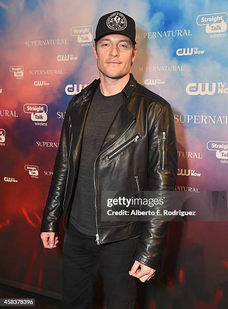 Actor Tahmoh Penikett attends the CW's Fan Party to Celebrate the 200th episode of "Supernatural" on November 3, 2014 in Los Angeles, California.