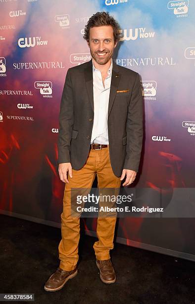 Actor Rob Benedict attends the CW's Fan Party to Celebrate the 200th episode of "Supernatural" on November 3, 2014 in Los Angeles, California.