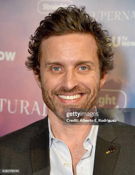 Actor Rob Benedict attends the CW's Fan Party to Celebrate the 200th episode of "Supernatural" on November 3, 2014 in Los Angeles, California.