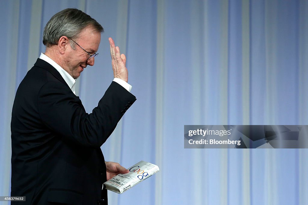 Google Inc. Chairman Eric Schmidt Speaks In Tokyo