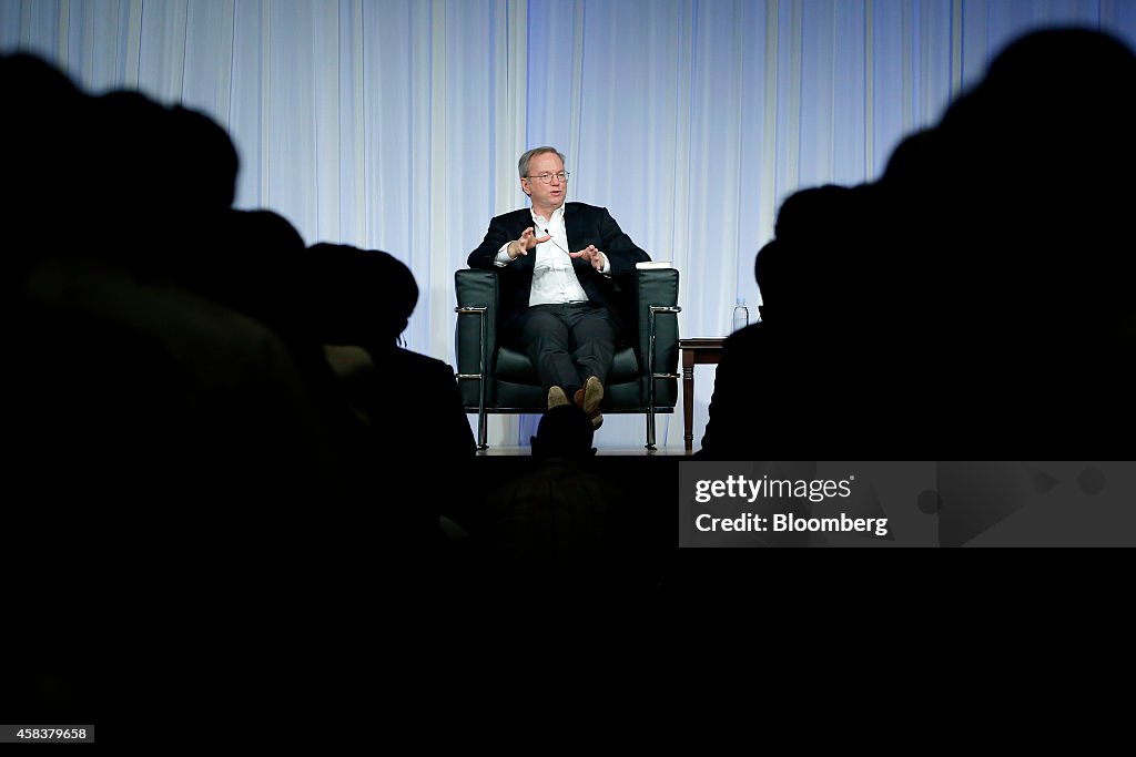 Google Inc. Chairman Eric Schmidt Speaks In Tokyo