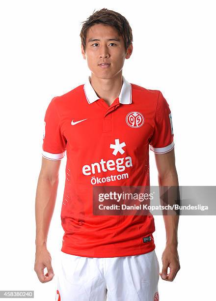 Ja-Cheol Koo poses during the DFL Media Day of 1. FSV Mainz 05 at Coface Arena on July 18, 2014 in Mainz, Germany.