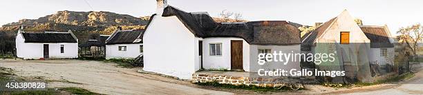 General view of the houses in Heuningvlei on September 17, 2014 in Clanwilliam. Heuningvlei is a small village situated in the heart of the Cederberg...