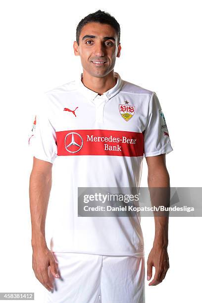 Mohammed Abdellaoue poses during the VfB Stuttgart Media Day on July 24, 2014 in Stuttgart, Germany.