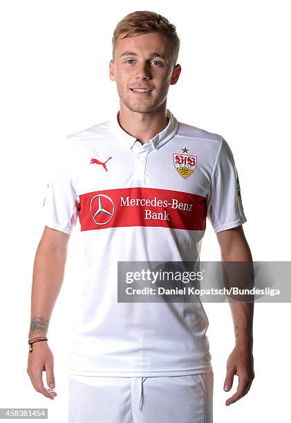Alexandru Maxim poses during the VfB Stuttgart Media Day on July 24, 2014 in Stuttgart, Germany.