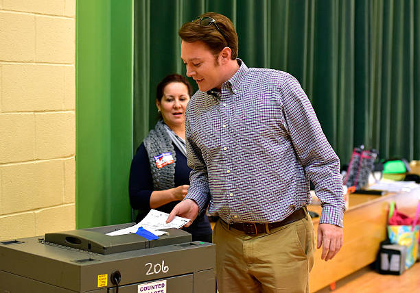NC: Congressional Candidate Clay Aiken Casts His Vote In The Midterm Elections