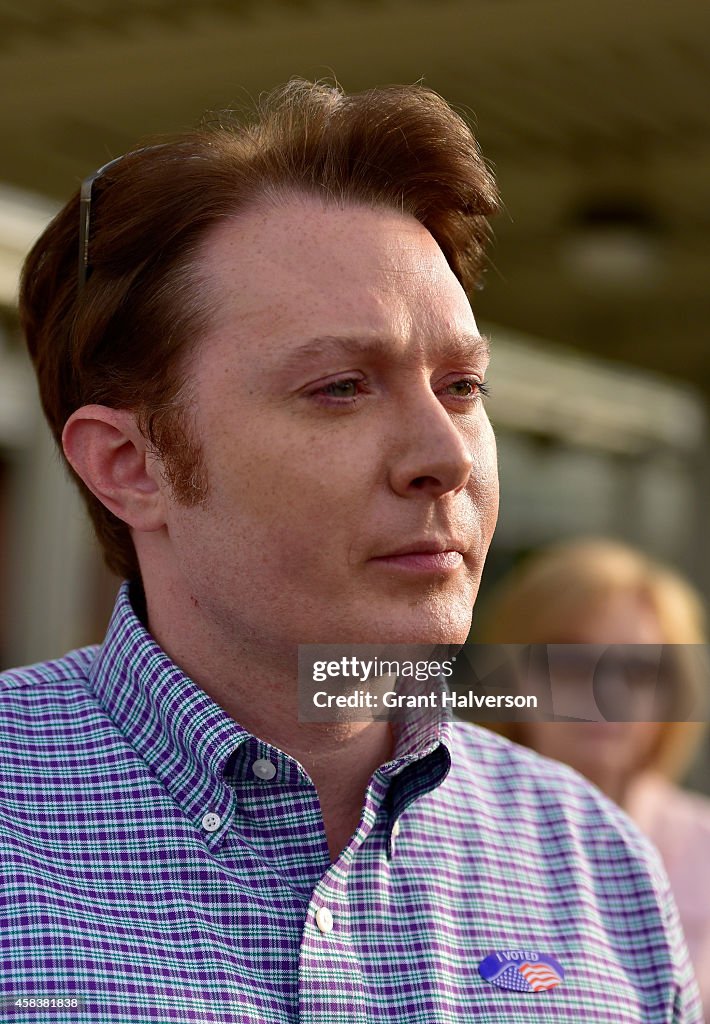 Congressional Candidate Clay Aiken Casts His Vote In The Midterm Elections