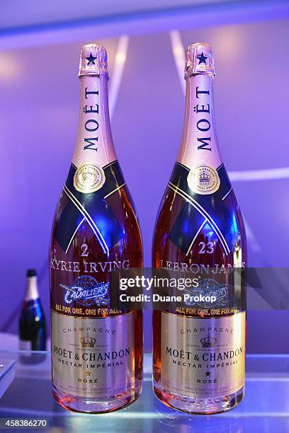 Personalized Moet Nectar Imperial Rose Jerobaums for Lebron James and  News Photo - Getty Images