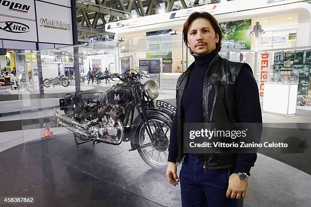 Matchless Managing Director Michele Malenotti attends the Matchless Official Presentation of the model X Reloaded on November 4, 2014 in Milan, Italy.