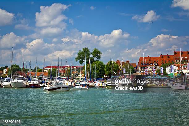 mikołajki in summer - sniardwy stock pictures, royalty-free photos & images