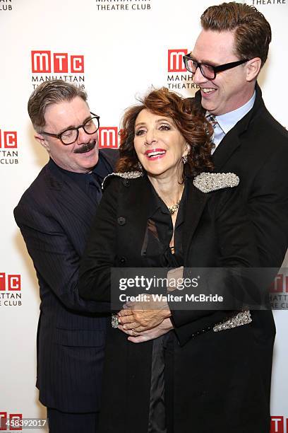 Nathan Lane, Andrea Martin, and Devlin Elliott attend the 2016 Manhattan Theatre Club's Fall Benefit at 583 Park Avenue on November 21, 2016 in New...