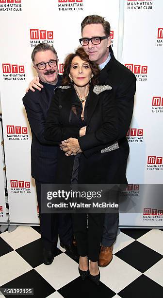 Nathan Lane, Andrea Martin, and Devlin Elliott attend the 2016 Manhattan Theatre Club's Fall Benefit at 583 Park Avenue on November 21, 2016 in New...